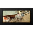 thumbnail image 2 of Degas, Edgar 18x10 Black Modern Framed Museum Art Print Titled - The Dance Lesson, c. 1879, 2 of 5