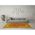 thumbnail image 3 of Ahgly Company Indoor Round Medallion Yellow Traditional Area Rugs, 8' Round, 3 of 4