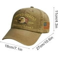 thumbnail image 5 of 250 Anniversary USA Hat - Adjustable 250 Year American Anniversary Hat, United States 250th USA Cap, Retro Embroidered Cap for Men Women Gifts, 5 of 7