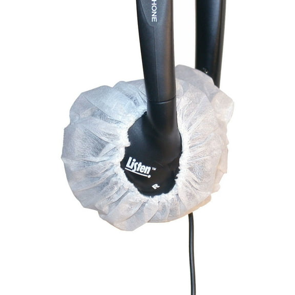 Listen Technologies LA-168 Sanitary Covers for Stereo Headphones, 10-Pack