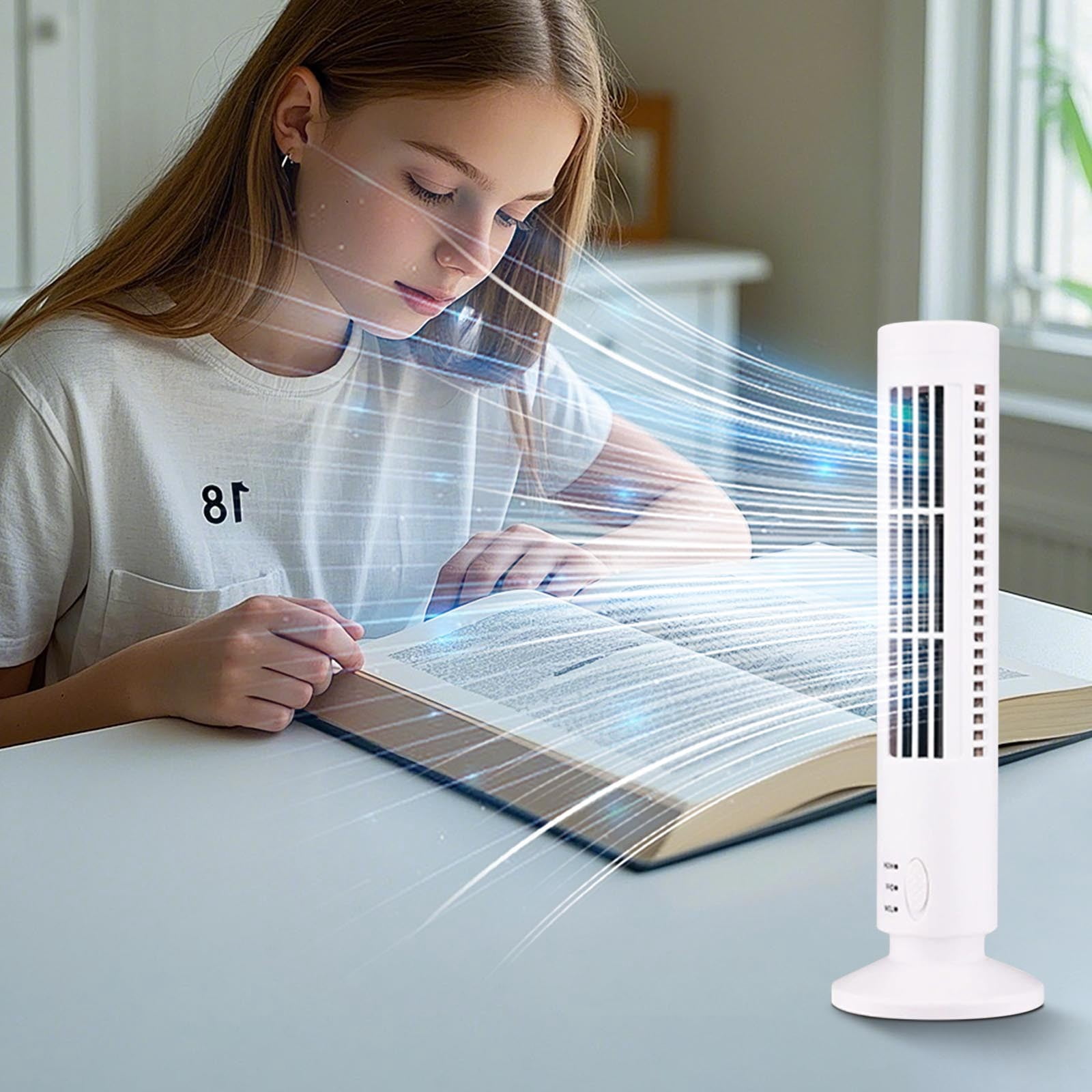 Tower Fan For Bedroom 2026 Upgraded USB Quiet Bladeless Portable Fan 0498afb1 738d 4eca A270 