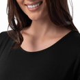 thumbnail image 3 of Fruit of the Loom Women's Super Soft and Breathable Sleep Shirt, Black, XL, 3 of 6