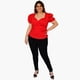 thumbnail image 5 of Blusa peplum en talla extra, modelo 0412 (Rojo) rojo 38 Roman Fashion Blusa extra 0412, 5 of 5