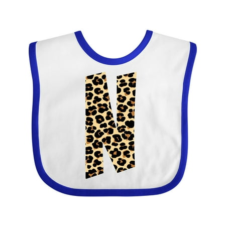 

Inktastic Leopard Print Letter N Gift Baby Boy or Baby Girl Bib