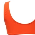 thumbnail image 5 of NAISIBABY Girls Swimsuit 2-Piece, Solid High Waist Quick Dry Bikinis Set Kids Beach Sport Bathing Swimwear Orange 5T, 5 of 5