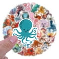 thumbnail image 4 of 55 Pcs Octopus Marine Life Cartoon Graffiti Stickers, Newly Upgraded Waterproof Reusable Durable Design, Perfect For Laptops Tablets Skateboards Bikes As Gift For Young People Diy, 4 of 7