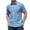 Blue, variant on WAENQINLA Men's Classic Fit Plaid Shirts Summer Short Sleeve Shirt with Pocket Big and Tall Button Down Shirts,M-5XL