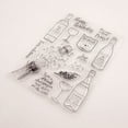 thumbnail image 4 of Ouginx Clear Stamps, Champagne Party Rubber Stamp for Scrapbooking and Card Making Supplies, 4 of 5