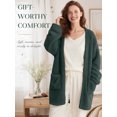 thumbnail image 6 of DAKIMOE Sleep Cardigans Robe Bed Jackets for Women Toasty Cozy Sherpa Coat Cloud-Soft House Jacket Loose Oversized Fleece Fuzzy Outwear, S-XXL, 6 of 9