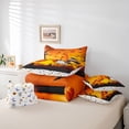 thumbnail image 6 of Manfei Happy Halloween Pumpkin 7-Piece Twin Bedding,Cute Letter A Bedding Comforter Set,Orange,Halloween Reversible, 6 of 7