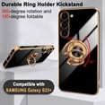 thumbnail image 3 of for Samsung Galaxy S23 Plus Case with Magnetic Ring Holder Soft TPU Electroplated Cover Shockproof Scratchproof Kickstand Slim Protective Phone Case for Galaxy S23+ Black, 3 of 12