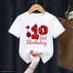 thumbnail image 3 of Camiseta divertida de algodón con mariquita roja y números del 1 al 10 para niños, regalo de cumpleaños, ropa Harajuku para niños y niñas, camiseta de manga corta de verano para bebés, 3 of 5