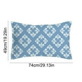 thumbnail image 3 of Ohufall Blue Digital Print Pillow Covers Hotel Quality Polyester Case Simple Style For Home Student Holiday Everyday Bedding Home Goods, 3 of 6