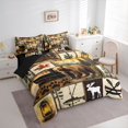 thumbnail image 3 of Castle Fairy Kids Safari Bear Deer Bedding Comforter Set,Fishing Hunting Full Bedding Set, 3 of 8