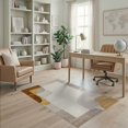 thumbnail image 2 of ODIKA Neutral Abstract That Brushstroke Tones Border Dining Table Couch Pet Friendly & Kids Safe Play for Playroom, Bedroom, Reading Nook, 2 of 7