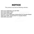 thumbnail image 2 of CMX Front Rear Disc Brake Rotors Kit for Car Lexus IS250 K8-101473, 2 of 8