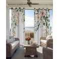thumbnail image 4 of Blackout Curtains for Bedroom, Sage Green Eucalyptus Room Darkening Window Drapes for Living Room, Vintage Spring Floral Leaves Thermal Insulated Grommet Curtains, 42x54 inch, 2 Panels, 4 of 9