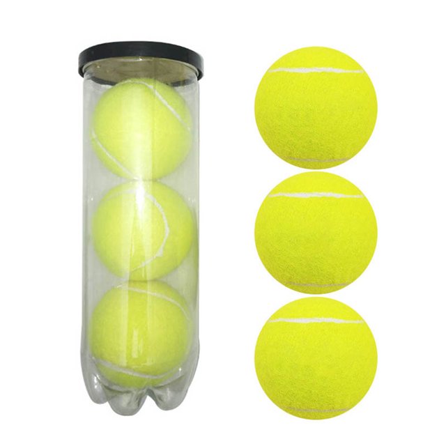 Oubit 3Pcs Tennis Balls Highly Elastic Durable Pressurized Balls with Can for Beginner Training Ball Practice Competition