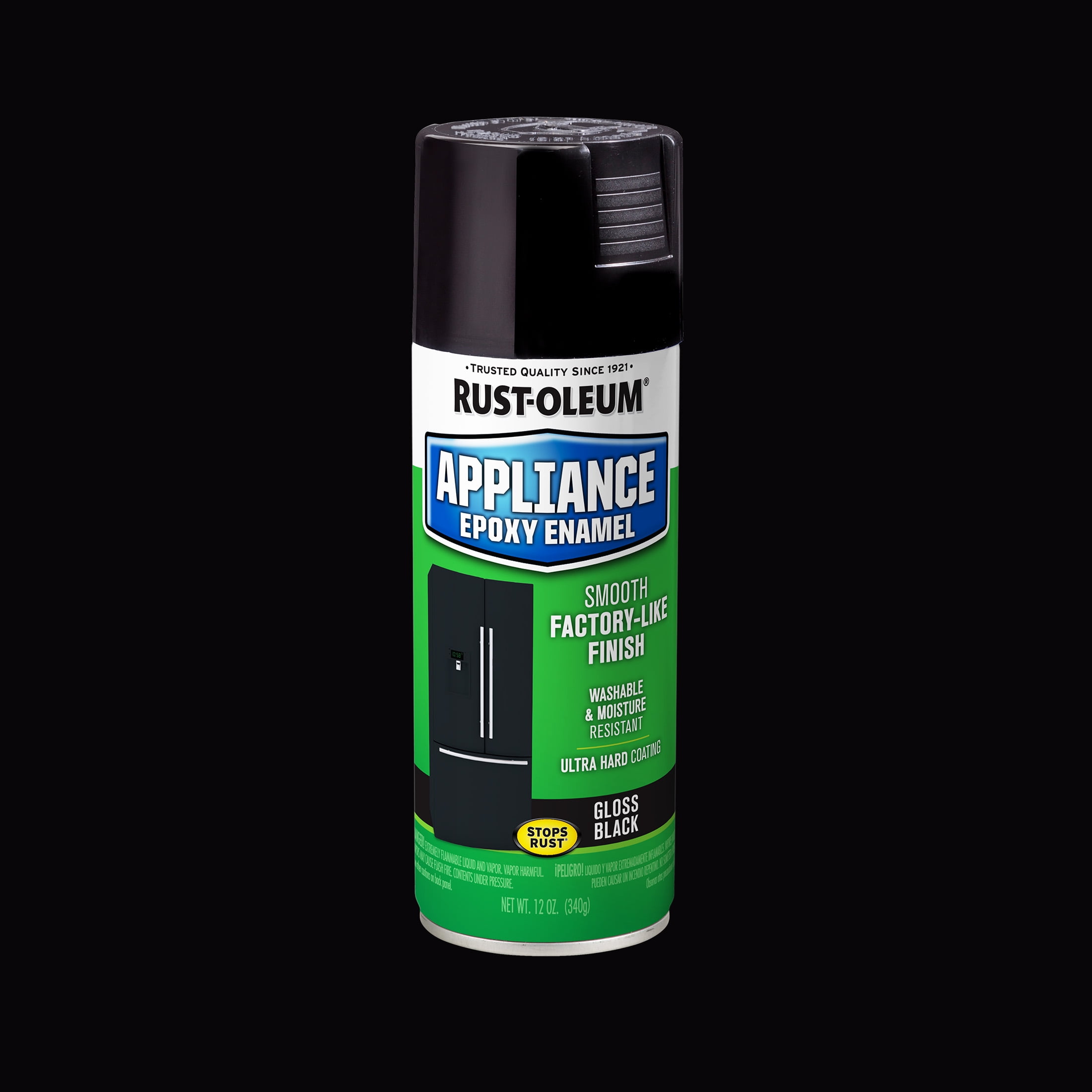 (6 pack) Black, Rust-Oleum Specialty Appliance Epoxy Gloss Spray Paint-7886830, 12 oz