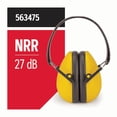 thumbnail image 6 of Oregon® Protective Earmuffs, Adjustable Fit, Noise Reduction Rating (NRR) 27 dB, Yellow – Part #563475, 6 of 6