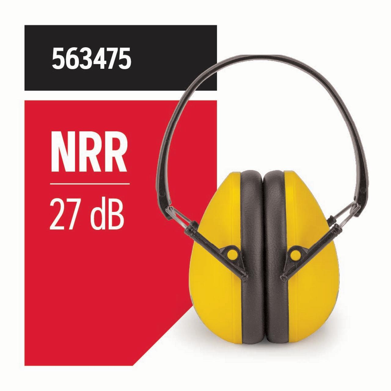 Oregon Protective Earmuffs, 27 dB Noise Reduction, Yellow photo 5