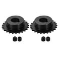 thumbnail image 1 of 2Pack #25 Chain Roller Sprocket 16mm Bore 1/4" Pitch 25 Tooth Keyway 5 x 2.3mm, 1 of 6