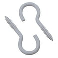 thumbnail image 3 of Screw Hook Fasteners Hangers White Plastic Finish 14mm Dia 40mm length 50pc, 3 of 6