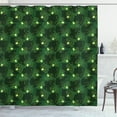 thumbnail image 1 of Ambesonne Firefly Shower Curtain, Exotic Creatures Wings Wild, 69"Wx84"L, Dark Green Yellow, 1 of 3