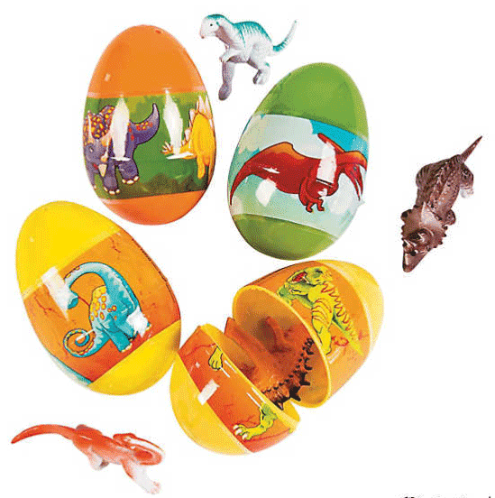plastic dinosaur easter eggs