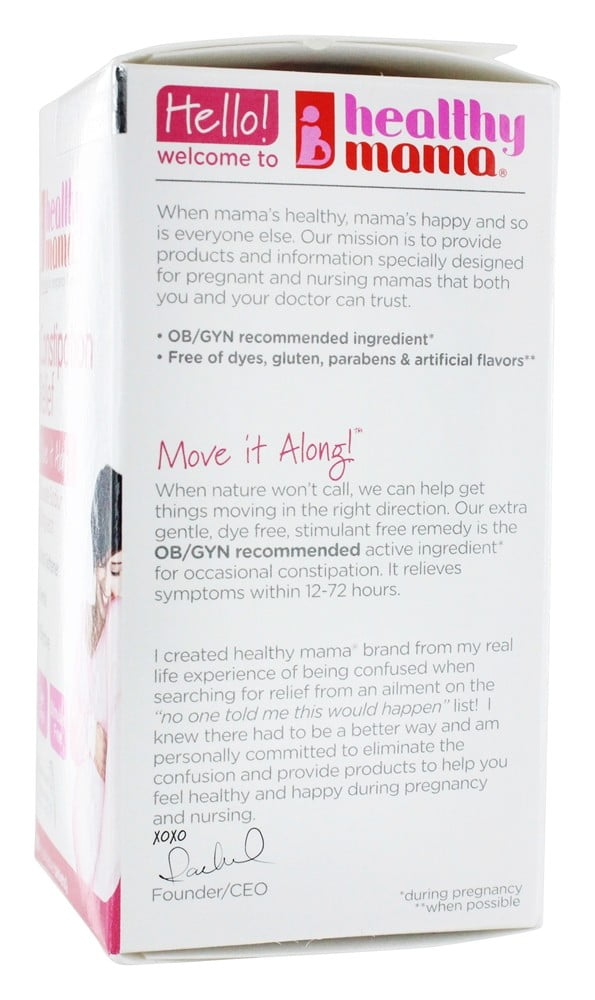 Healthy Mama Move it Along Pregnancy Constipation Relief, 60 ct ... Healthy Mama Move it Along Pregnancy Constipation Relief, 60 ct ...
