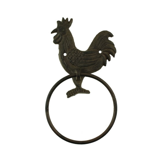 TreasureGurus Wall Mounted Cast Iron Towel Ring