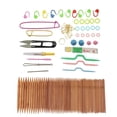 thumbnail image 1 of Agujas De Caras De Bambú Carbonizadas 132pcs Con Los Accesorios, 1 of 9