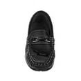 thumbnail image 5 of Josmo Toddler Boys Casual Slip-On Loafers with Metal Accent - Black BK, 6, 5 of 8