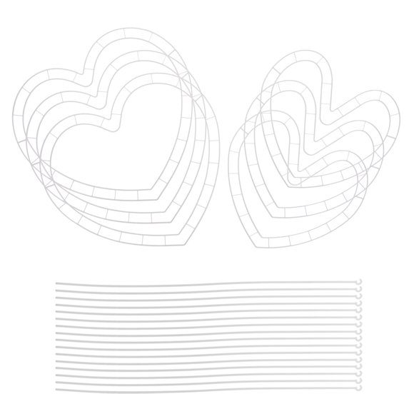 FOLOYORI 6Jgo Base Plástica Para Guirnalda De Flores En Forma Para Creativa