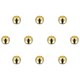 thumbnail image 1 of Cuentas 2,5mm Unique Bargains Inoxidable Acero 1mm Agujero Diámetro Dorado Tono 10uds, 1 of 6