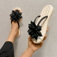 thumbnail image 5 of AXXD Black Sandals for Women Clearance Under $10 New Summer Flat Bottom Shoes Lightweight Flower Casual, 5 of 5