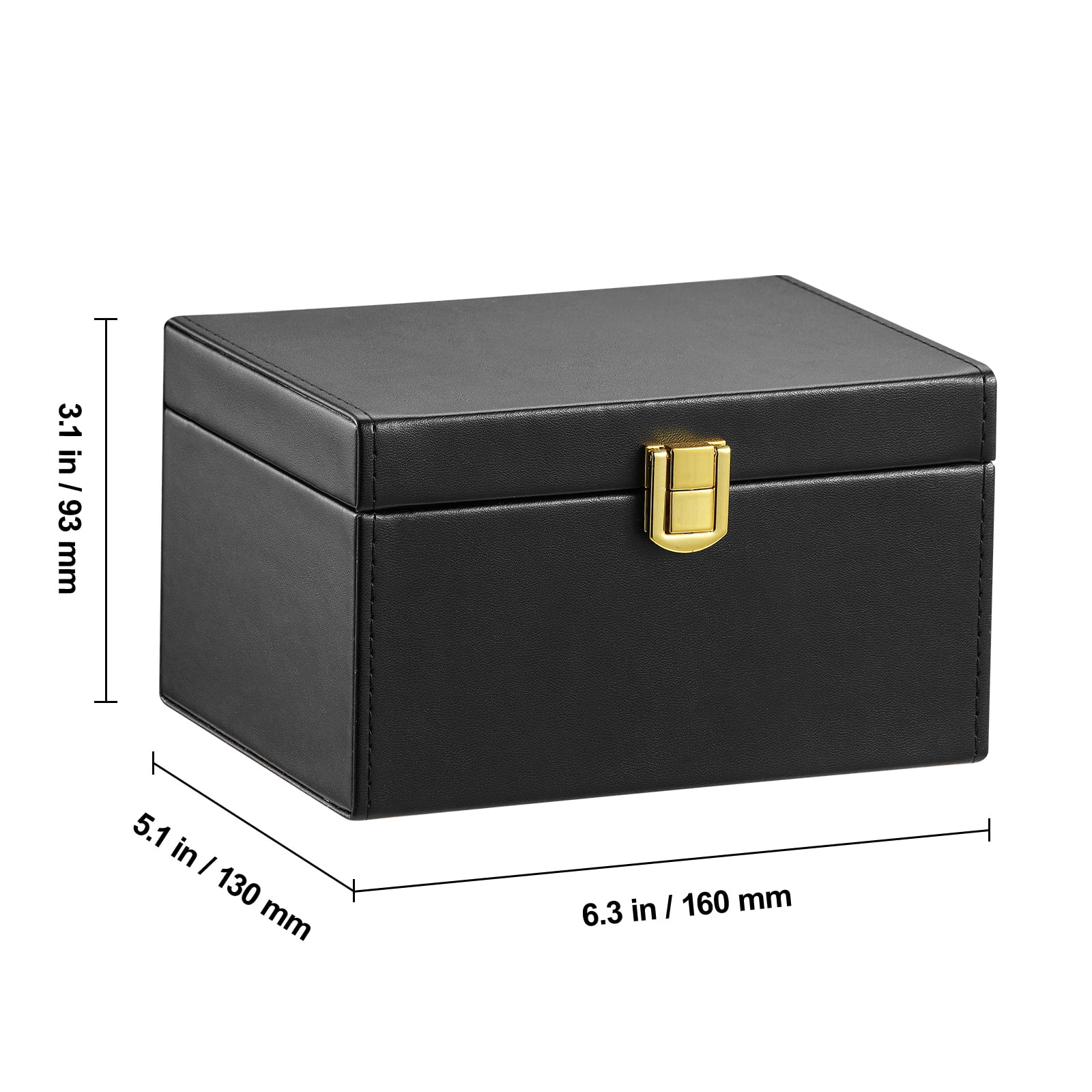 KFFKFF Faraday Container, Synthetic Leather, Signal Interruption Case, Includes Dual Key Pouches, Guards Against WiFi, RFID, GPS, Bluetooth & 5G, Security Box with Anti-Theft