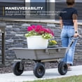 thumbnail image 6 of Gorilla Carts 5 Cu Ft Poly Dump Cart with Quick-Release, 800 lb Capacity, Gray, 6 of 7