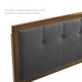 thumbnail image 3 of Modway Willow Queen Wood Platform Bed with Angular Frame in Walnut/Charcoal, 3 of 11
