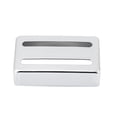 thumbnail image 1 of Estuche para pastilla de guitarra de metal con dos ranuras, cubierta Humbucker de latón para guitarras eléctricas, color plateado, 1 of 8