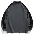 thumbnail image 4 of Abomasnow Mens Big and Tall Overisized Sweatshirts Quarter Zip Pullover Long Sleeve Collared Color Block Sweatshirts Casual Thermal Midweight Golf Shirts, 4 of 9
