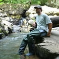 thumbnail image 3 of Frogg Toggs Cascades Bootfoot Hip Waders for Men, 2-Ply Poly/Rubber Waders for Fishing with Steel Shank, Felt, Green, Size 12, 3 of 3