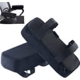 thumbnail image 1 of Extra Thick Office & Gaming Chair with Foam Armrest Pads - 2-Piece Set (Black), 1 of 4