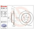 thumbnail image 2 of Brembo 09.B531.11 BRAKE ROTORS Fits select: 2016-2017 INFINITI QX60, 2013 INFINITI JX35, 2 of 2