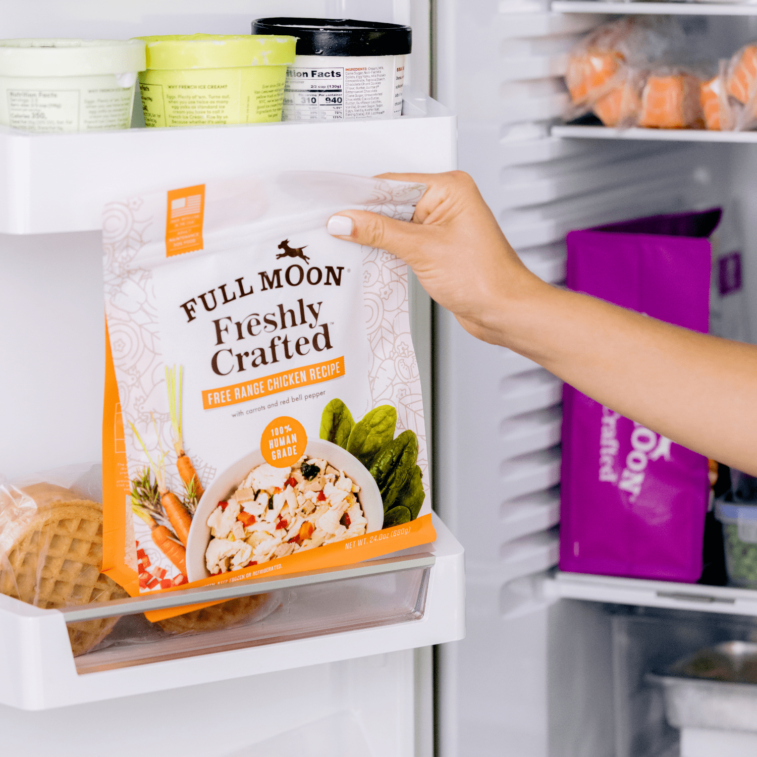 Full Moon Freshly Crafted Free Range Chicken Dog Food 64 oz