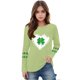thumbnail image 3 of Blusas y camisas de manga larga con cuello redondo, moda del Día de San Patricio, blusa informal con estampado bonito de manga larga para niños y niñas., 3 of 5