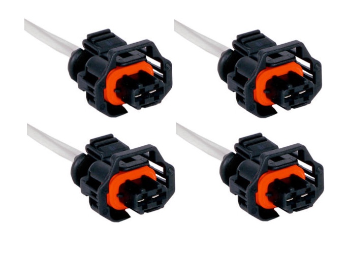 Set of 4 Harness Connector Pigtail for Fuel Injector Duramax LLY LBZ 6.