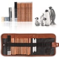 thumbnail image 1 of 29 Pieces Professional Sketching & Drawing Art Tool Kit With Graphite Pencils, Charcoal Pencils, Paper Erasable Pen, Craft Knife-(Without Sketchbook, With Canvas Rolling Pouch）, 1 of 7