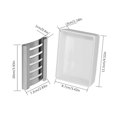 thumbnail image 2 of Stainless Steel Ceramic Soap Holder Dual-layer Soap Dish Draining Soap Box for Bathroom Kitchen, 2 of 9