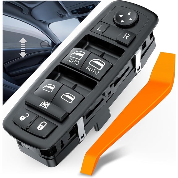 Nilight Power Master Window Switch Compatible with 2009 2010 Dodge Ram 1500 2010 Dodge Ram 2500 3500 2011 2012 Ram 1500 2500 3500 Truck Quad Crew & Mega Cab Window Switch Replacement